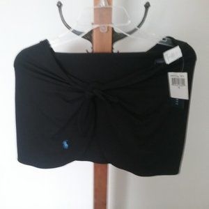 NWT Ralph Lauren Black Swim Cover up Sarong Size S